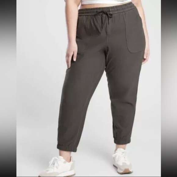 Athleta Pants - Athleta Farallon Jogger Cypress Green Organic‎ Cotton Size 22